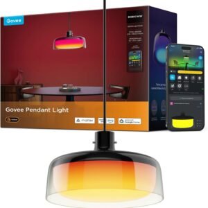Govee Pendant Light for Kitchen Island, Three-Layer RGBIC Smart Lighting, Matter Compatible, 1300LM 2700K-6500K Dimmable Black Hanging Light Fixture Works with Alexa, Adjustable Height for Dining Room Govee Pendant Light for Kitchen Island, Three-Layer RGBIC Smart Lighting, Matter Compatible, 1300LM 2700K-6500K Dimmable Black Hanging Light Fixture Works with Alexa, Adjustable Height for Dining Room