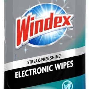Windex Electronic Cleaning Wipes, Pre-Moistened Screen Wipes for TVs, Phones, and Other Electronics, Resealable for a Freshness Lock, 25 Count Windex Electronic Cleaning Wipes, Pre-Moistened Screen Wipes for TVs, Phones, and Other Electronics, Resealable for a Freshness Lock, 25 Count