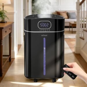 4.2Gal/16L Cool and Warm Mist Humidifier Large Room, Auto Restart Humidifiers for Home 1500 sqft, Air Humidifiers for Bedroom with Diffuser & Flame Light, Whole House Humidifiers for Baby Plant, Black 4.2Gal/16L Cool and Warm Mist Humidifier Large Room, Auto Restart Humidifiers for Home 1500 sqft, Air Humidifiers for Bedroom with Diffuser & Flame Light, Whole House Humidifiers for Baby Plant, Black