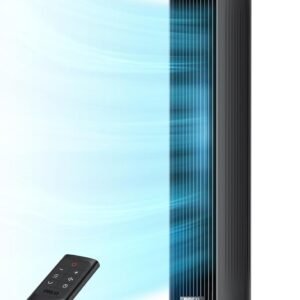 DREO Tower Fan for Bedroom, 2026 Upgraded DC Motor, 28ft/s High Velocity, 20dB Ultra Quiet Standing Fan, 8 Speeds 4 Modes, 90° Oscillating Bladeless Fan for Indoors, Floor Fans with Remote, Black DREO Tower Fan for Bedroom, 2026 Upgraded DC Motor, 28ft/s High Velocity, 20dB Ultra Quiet Standing Fan, 8 Speeds 4 Modes, 90° Oscillating Bladeless Fan for Indoors, Floor Fans with Remote, Black
