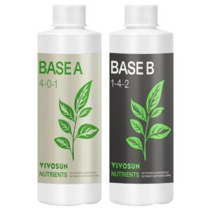 VIVOSUN Liquid Nutrients Base A & B Bundle, Grow Big Hydroponic Fertilizer, Supports Vegetative and Flowering Stages for Outdoor, Indoor Plants, Best Plant Food, Set of 8oz VIVOSUN Liquid Nutrients Base A & B Bundle, Grow Big Hydroponic Fertilizer, Supports Vegetative and Flowering Stages for Outdoor, Indoor Plants, Best Plant Food, Set of 8oz