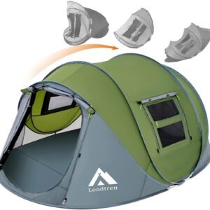 4 Person Easy Pop Up Tent Waterproof Automatic Setup 2 Doors-Instant Family Tents for Camping Hiking & Traveling 4 Person Easy Pop Up Tent Waterproof Automatic Setup 2 Doors-Instant Family Tents for Camping Hiking & Traveling