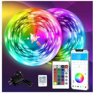 DAYBETTER LED Strip Lights 130ft Lights Strip for Bedroom, Desk, Indoor Room Bedroom Birthday Gifts RGB Decor with Remote and 24V Power Supply DAYBETTER LED Strip Lights 130ft Lights Strip for Bedroom, Desk, Indoor Room Bedroom Birthday Gifts RGB Decor with Remote and 24V Power Supply