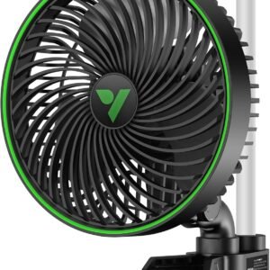 VIVOSUN AeroWave E6 Gen2, Grow Tent Clip Fan 6”, EC Motor, Smart Control, Powerful Oscillating Fan, Local Timer, Weatherproof IP54, for Hydroponics Circulation Cooling, Black VIVOSUN AeroWave E6 Gen2, Grow Tent Clip Fan 6”, EC Motor, Smart Control, Powerful Oscillating Fan, Local Timer, Weatherproof IP54, for Hydroponics Circulation Cooling, Black