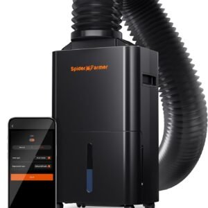SPIDER FARMER Dehumidifier,32 Pints Plant Dehumidifier with Drain Hose,Temperature & Humidity Sensor Probe,24H Timer Function, Compressor Entfeuchter for Grow Tent,Home and Basement SPIDER FARMER Dehumidifier,32 Pints Plant Dehumidifier with Drain Hose,Temperature & Humidity Sensor Probe,24H Timer Function, Compressor Entfeuchter for Grow Tent,Home and Basement