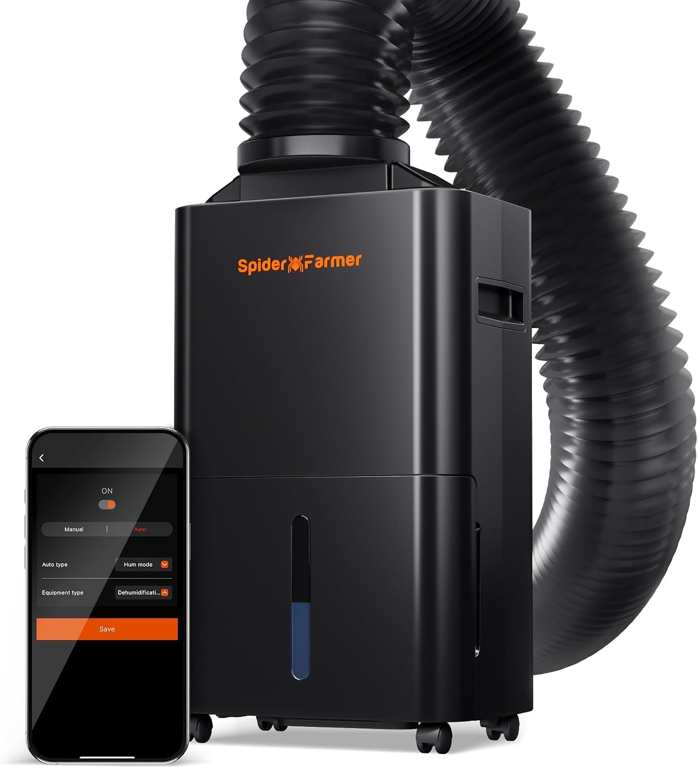 SPIDER FARMER Dehumidifier,32 Pints Plant Dehumidifier with Drain Hose,Temperature & Humidity Sensor Probe,24H Timer Function, Compressor Entfeuchter for Grow Tent,Home and Basement SPIDER FARMER Dehumidifier,32 Pints Plant Dehumidifier with Drain Hose,Temperature & Humidity Sensor Probe,24H Timer Function, Compressor Entfeuchter for Grow Tent,Home and Basement