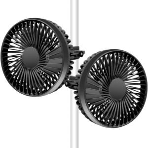 Grow Tent Fan, 5in Two Fans for Greenhouse Plant All Direction Ventilation Circulation Instead of Oscillating, Can Work with Timer and Thermostat, 3 Speeds IP54 Waterproof 8ft Cord Power Adapter Grow Tent Fan, 5in Two Fans for Greenhouse Plant All Direction Ventilation Circulation Instead of Oscillating, Can Work with Timer and Thermostat, 3 Speeds IP54 Waterproof 8ft Cord Power Adapter