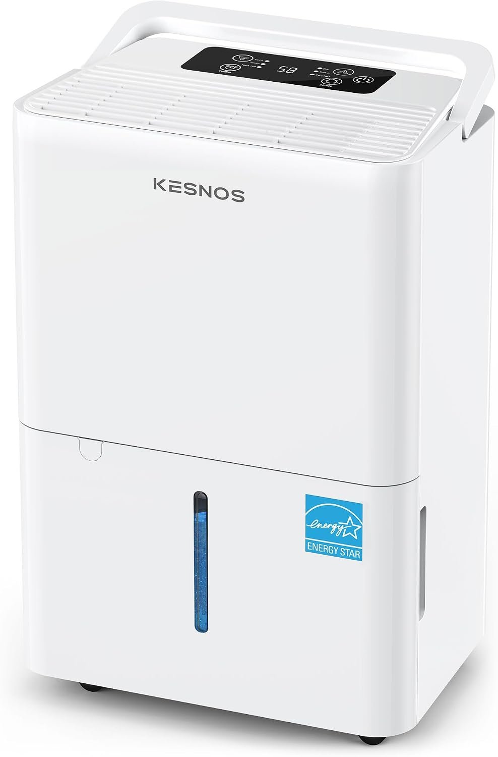 Kesnos 30 Pints 2025 Energy Star Dehumidifier for Basement & Home with Drain Hose, Ultra-Quiet 36 dB and 1.06-Gal Water Tank, Ideal for Room up to 2,500 Sq. Ft., Auto Defrost, Timer