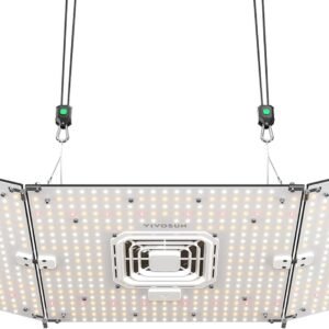 VIVOSUN AeroLight Wing AW200SE, LED Grow Light 200W with Integrated Circulation Fan, Compatible with App, Used with Growhub Controller E42A/E25 to Achieve More Functions for 2×4/3×3 Grow Tent VIVOSUN AeroLight Wing AW200SE, LED Grow Light 200W with Integrated Circulation Fan, Compatible with App, Used with Growhub Controller E42A/E25 to Achieve More Functions for 2×4/3×3 Grow Tent