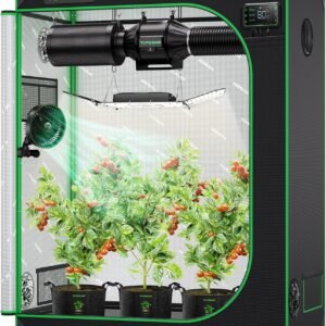 VIVOSUN S425 2×4 Grow Tent 48″x24″x60″ High Reflective Mylar Tent | Easy View Observation Window & Floor Tray, 100% Reflective Mylar Interior, Sturdy Metal Frame for Hydroponic Setup VIVOSUN S425 2×4 Grow Tent 48″x24″x60″ High Reflective Mylar Tent | Easy View Observation Window & Floor Tray, 100% Reflective Mylar Interior, Sturdy Metal Frame for Hydroponic Setup