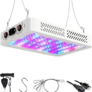 Beelux 1000w LED Grow Light for Indoor Plants Full Spectrum, Upgrade Dual Chips and Dual Switch Plant Grow Lights for Seed Starting Veg and Flower Greenhouse (Actual Power 100W=1000W HPS) Beelux 1000w LED Grow Light for Indoor Plants Full Spectrum, Upgrade Dual Chips and Dual Switch Plant Grow Lights for Seed Starting Veg and Flower Greenhouse (Actual Power 100W=1000W HPS)