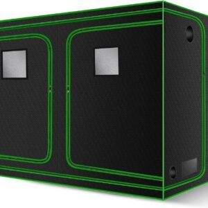 4×8 Grow Tent, 96″x48″x80″ High Reflective 600D Diamond Mylar Canvas with Observation Window and Floor Tray for Hydroponic Indoor Plant Growing