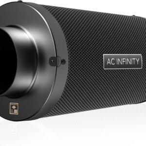 AC Infinity Air Carbon Filter 6″ with Premium Australian Virgin Charcoal, for Inline Duct Fan, Odor Control, Hydroponics, Grow Rooms