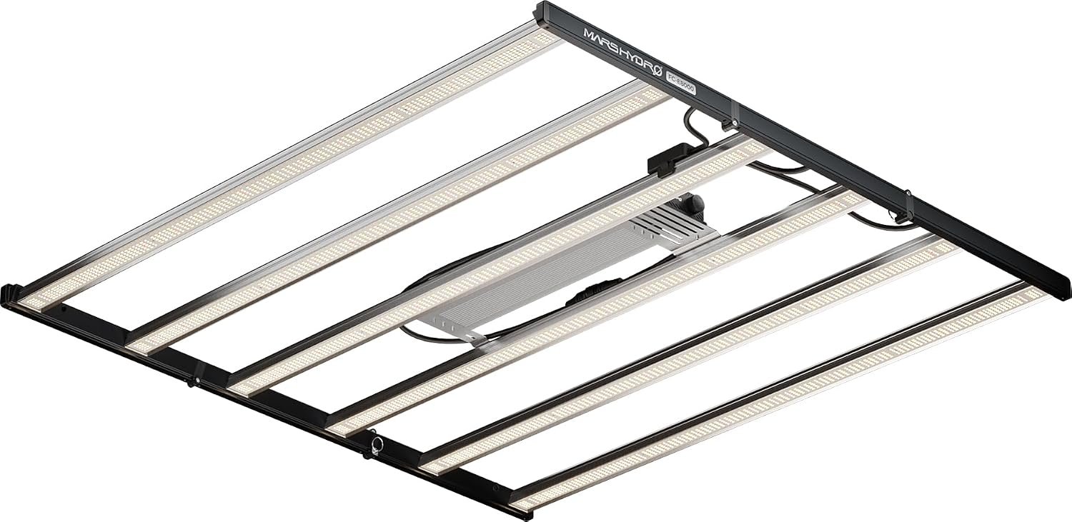Mars Hydro FC-E8000 800W 5x5 LED Grow Light Full Spectrum Veg Bloom Flower | BEST VALUE: Bridgelux 2835 Diodes, Osram660nm CSSRM6.24, 2.8 μmol/J PPE, 2240 μmol/J PPF, Max Coverage 5x5ft, Foldable Design