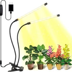 bseah Grow Light Plant Lights for Indoor Plants, Full Spectrum Plant Grow Lamp, 10 Dimmable Levels, Auto ON & Off with 3/9/12H Timer