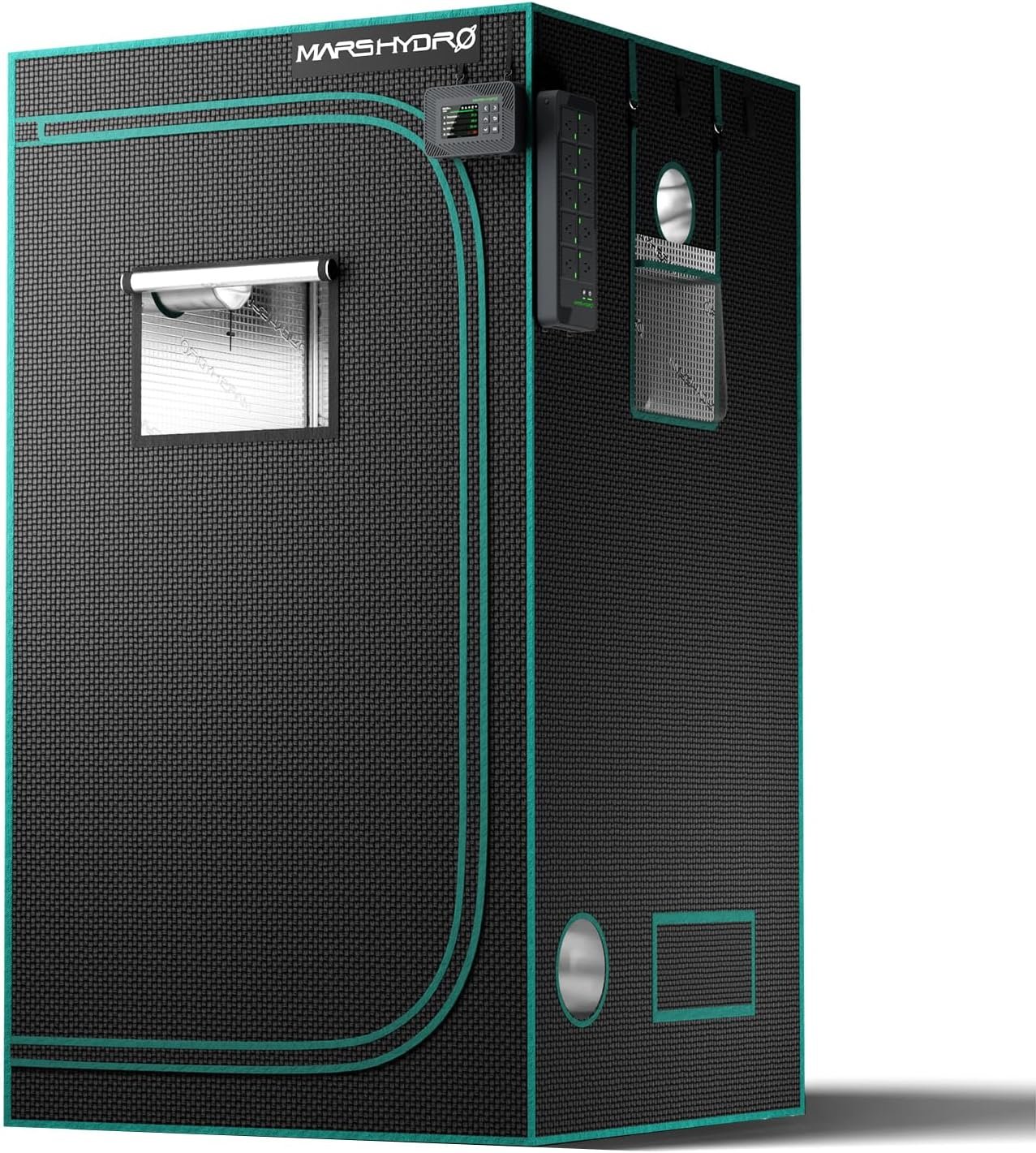MARS HYDRO 3.3x3.3 Advanced Grow Tent, 39"x39"x71" High Reflective Mylar 1680D for Hydroponics Indoor Plant Growing, with Observation Window,Floor Tray and Smooth Zipper for TS1000/FC3000/FC-E3000