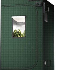 MARS HYDRO 4×4 Grow Tent Pro,48″x48″x80″ 2000D Thickened Polyester Canvas & High Reflective Mylar,Larger Observation Window,Controller & Socket Hanger,for TSW2000/FC4800/FC-E4800 Indoor Plant Growing
