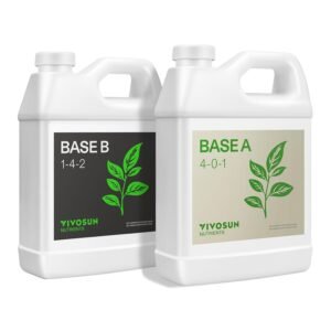 VIVOSUN Liquid Nutrients Base A & B Bundle, Set of 32oz | Grow Big Hydroponic Fertilizer, Supports Vegetative and Flowering Stages for Outdoor, Indoor Plants, Best Plant Food