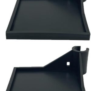 2 PCS Grow Tent Corner Shelf,16 mm Grow Tent Accessories | Black Grow Tent Shelves for Place The Hygrometer Camera and Planting Equipment(Black/2PCS)