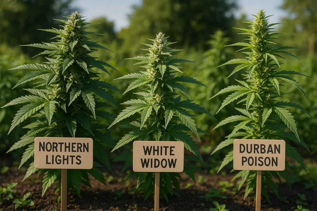 Cannabis strains recommended for outdoor growing in Zone 6