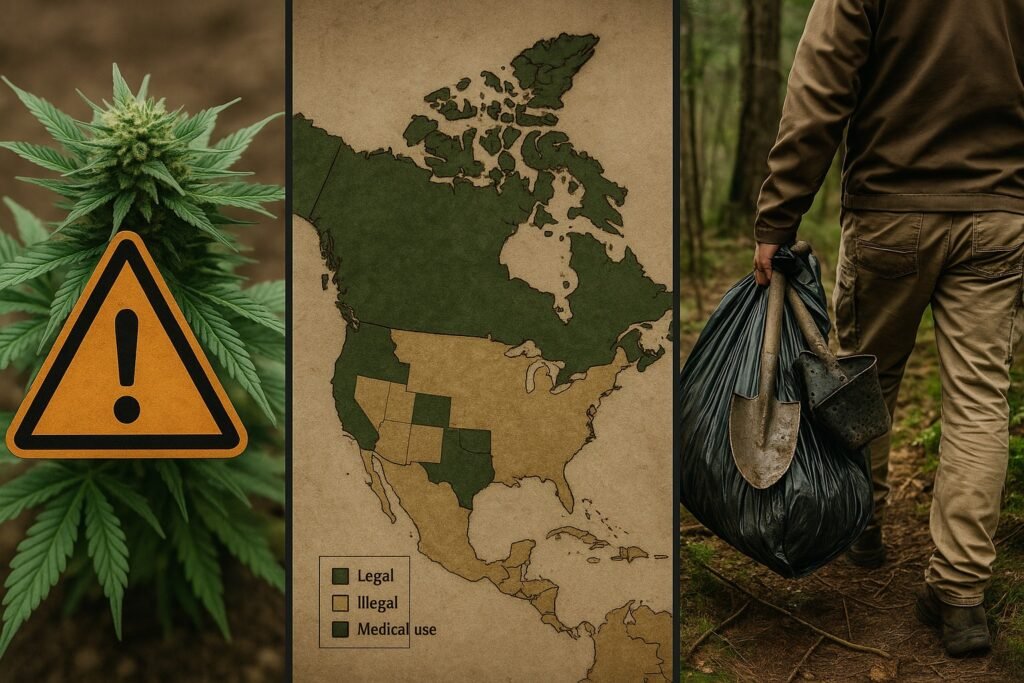 Legal risks and ethical considerations for hidden outdoor cannabis growing