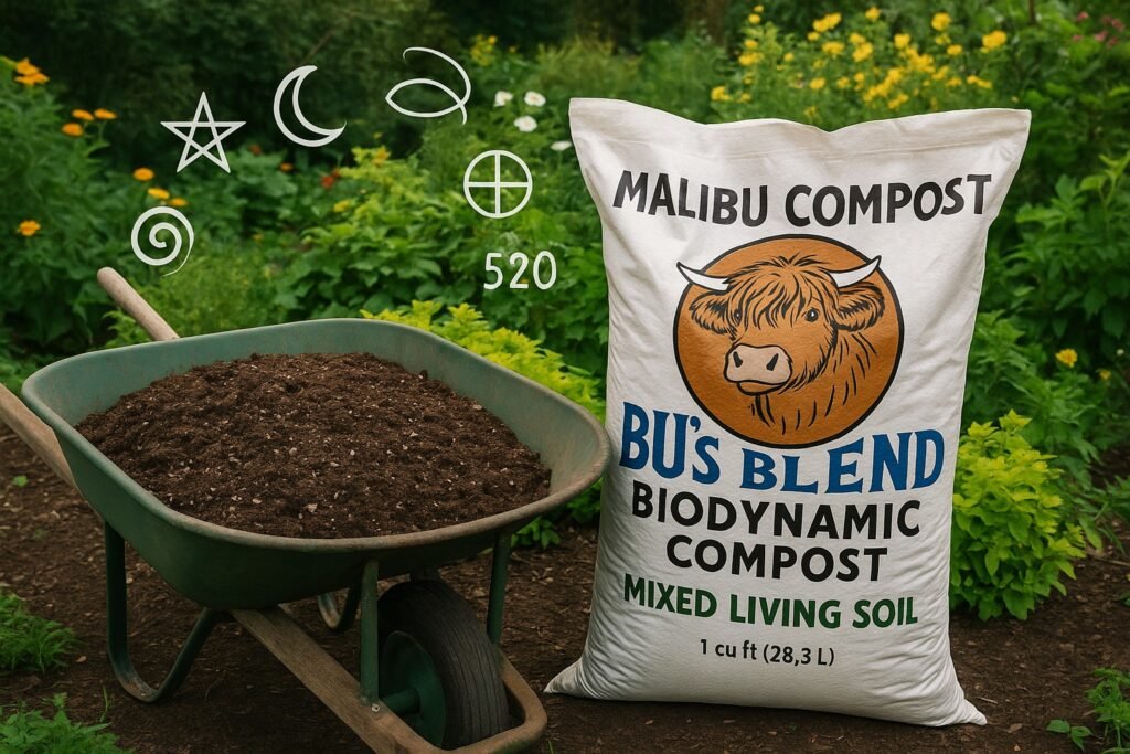 Malibu Compost Bu Blend used in custom living soil mix