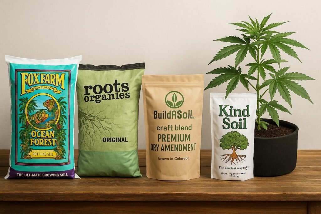 Top brands of store-bought super soil for cannabis