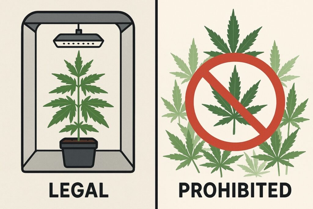 legal and illegal aspects of growing homegrown weed at home