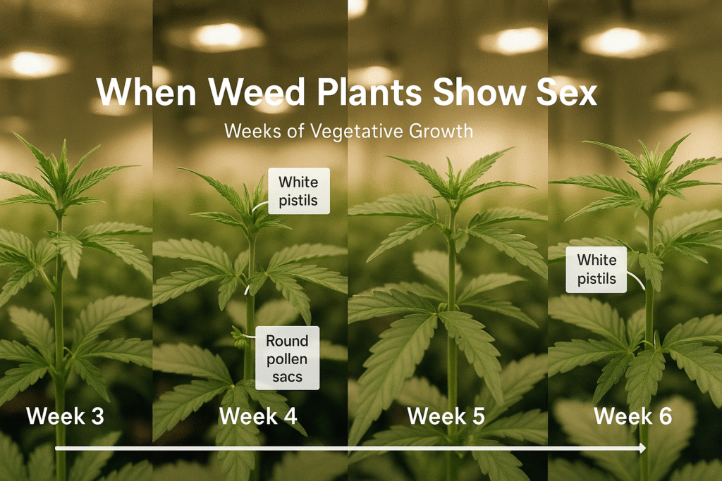 when weed plants show sex